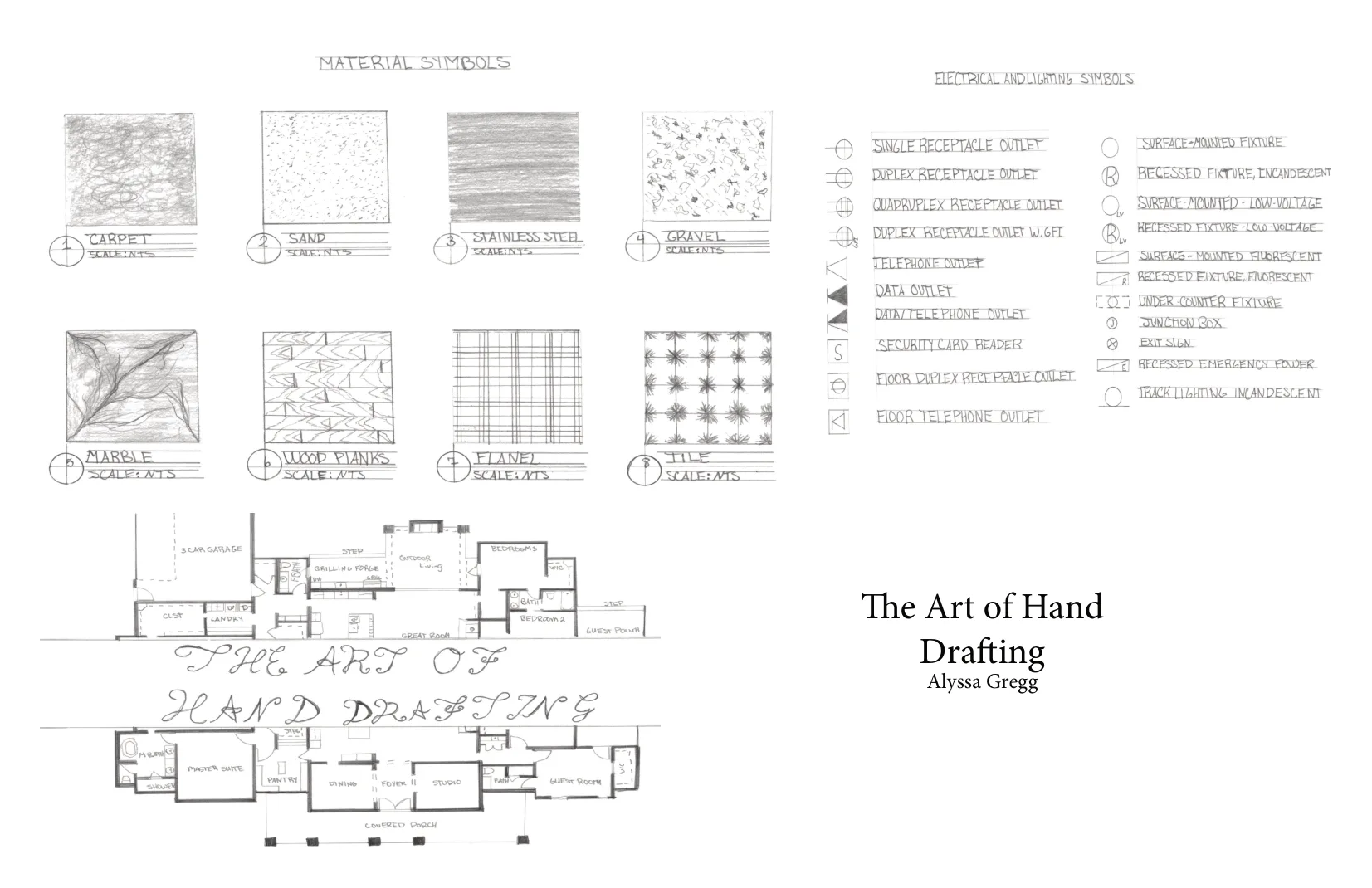 The Art of Hand Drafting from Alyssa Gregg student portfolio